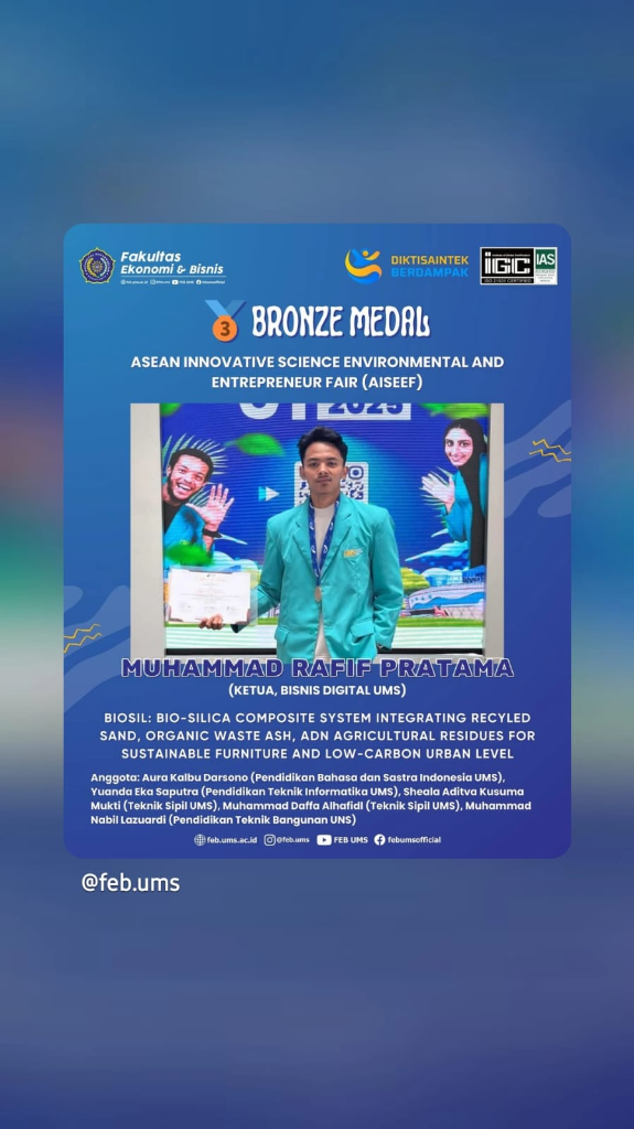 Bronze Medal International Competition AISEEF