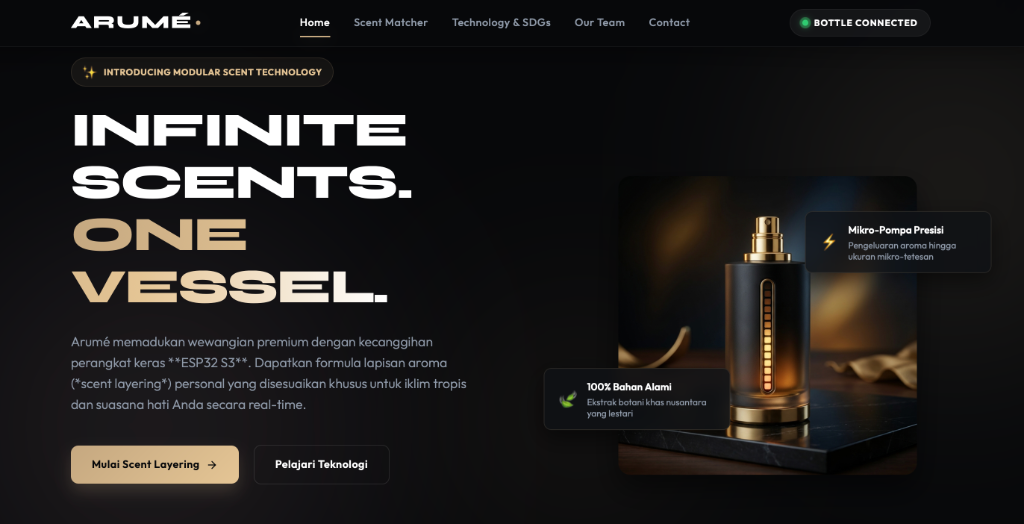 Arumé Perfume - Infinite Scents. One Vessel.